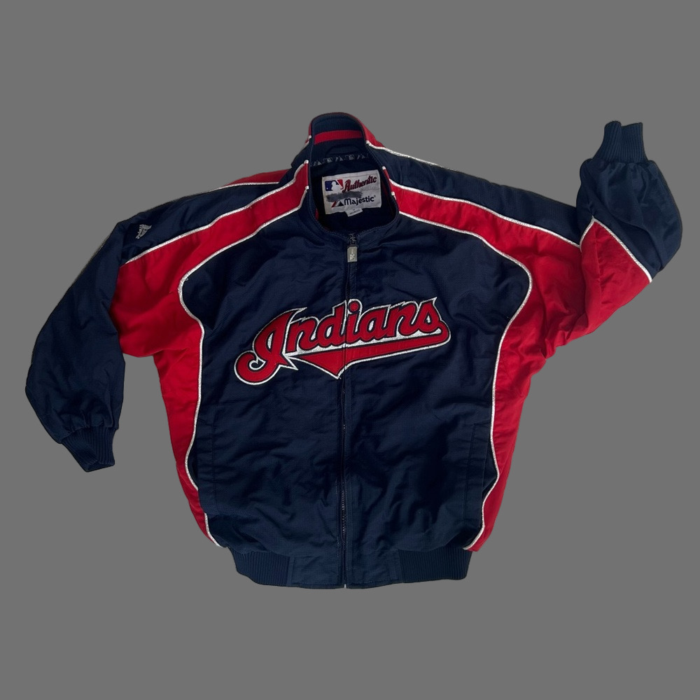 Cleveland Indians Vintage Authentic Collection Majestic Baseball Jacket